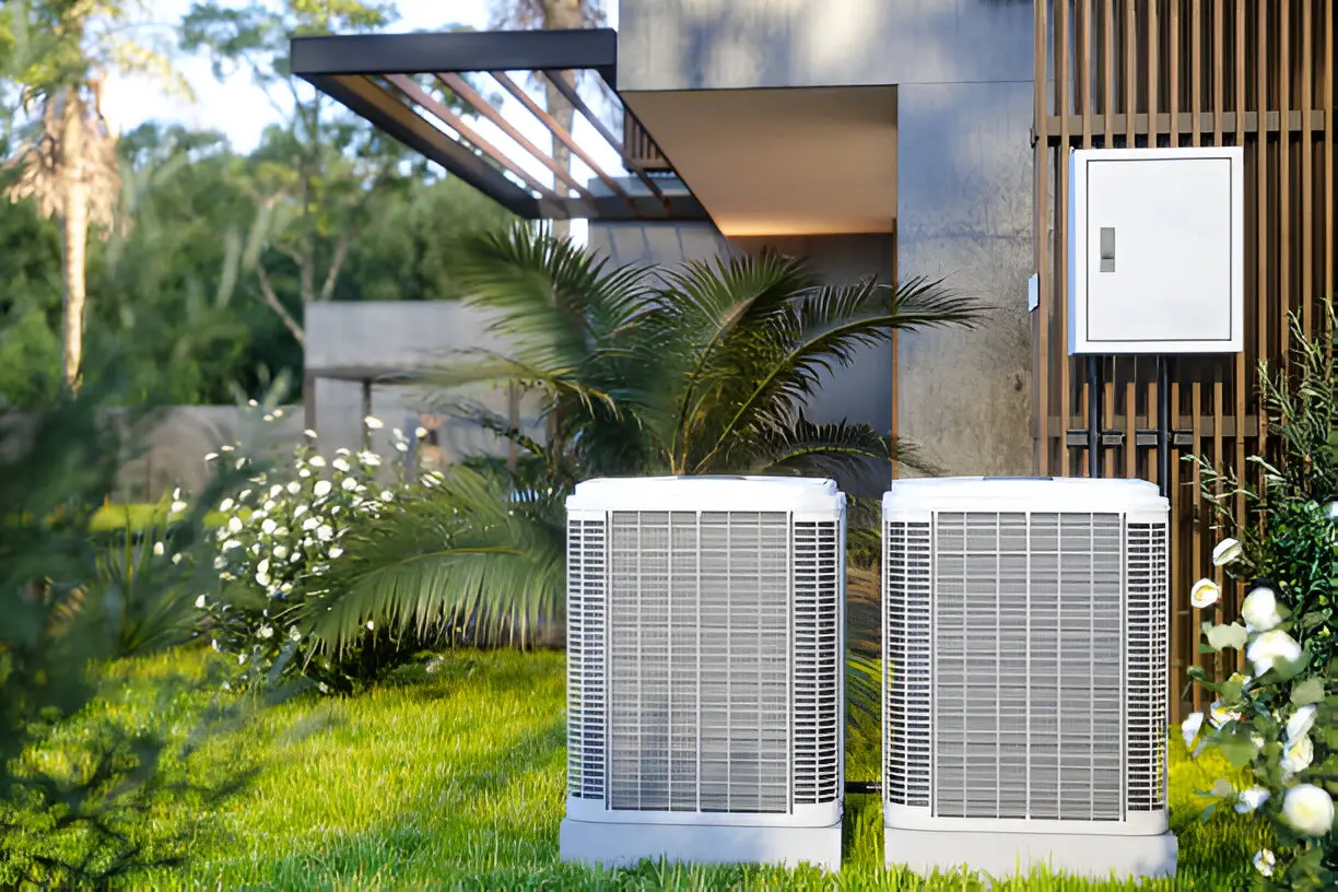 Home 2 Licensed air conditioning contractor Los Angeles servicing a residential cooling unit